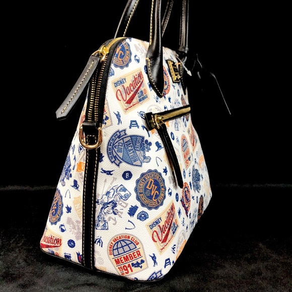 2021 Disney Parks Dooney & Bourke DVC Vacation Club Satchel Hand Bag Purse A NEW - Picture 2 of 6